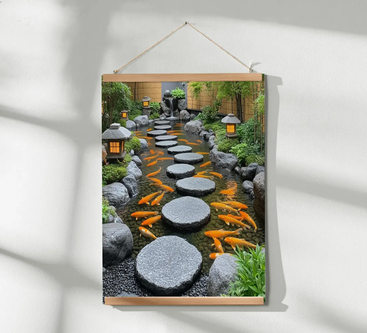 Essenza del Giappone poster con telaio in plastica da Wanderlust Vibes