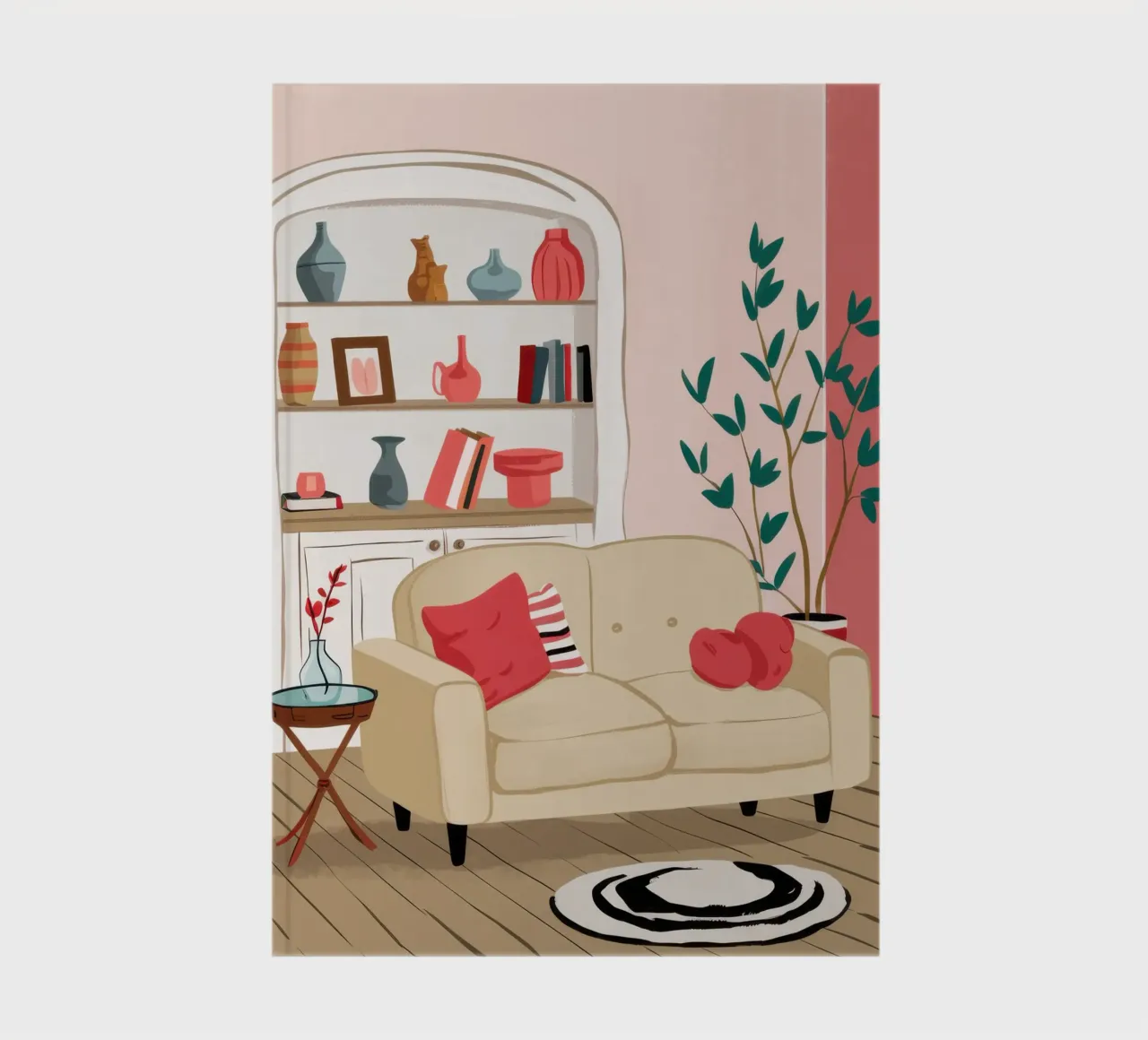 Cream Sofa Stillness notebook by Hollow Years