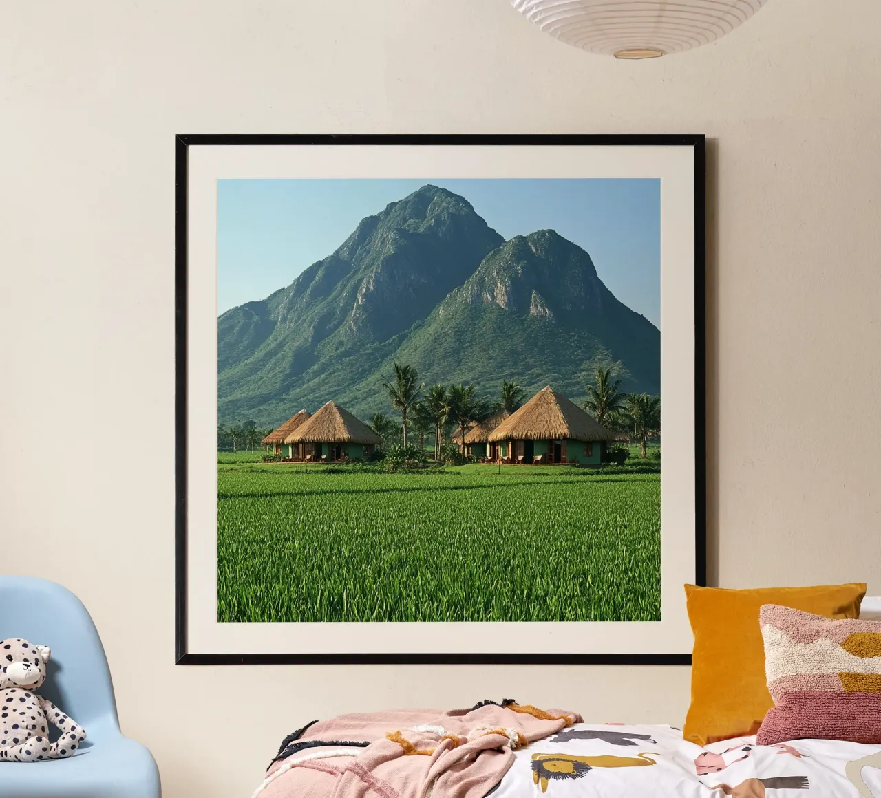 Essenza del Giappone poster con telaio in alluminio da Wanderlust Vibes