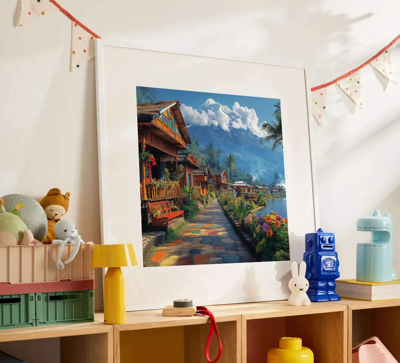 Essenza del Giappone poster con telaio in plastica da Wanderlust Vibes