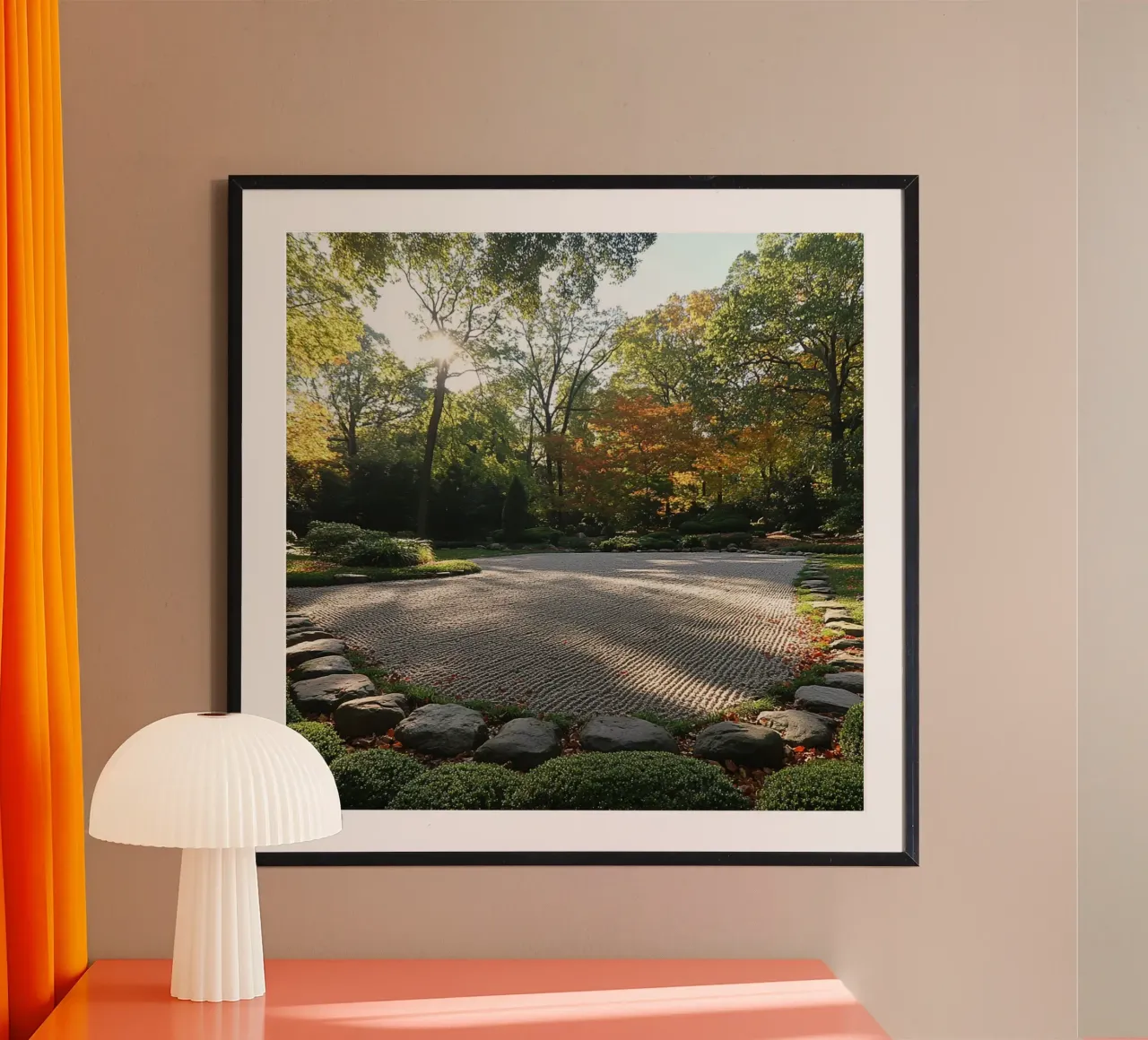 Giappone Essenza poster con telaio in alluminio da Wanderlust Vibes