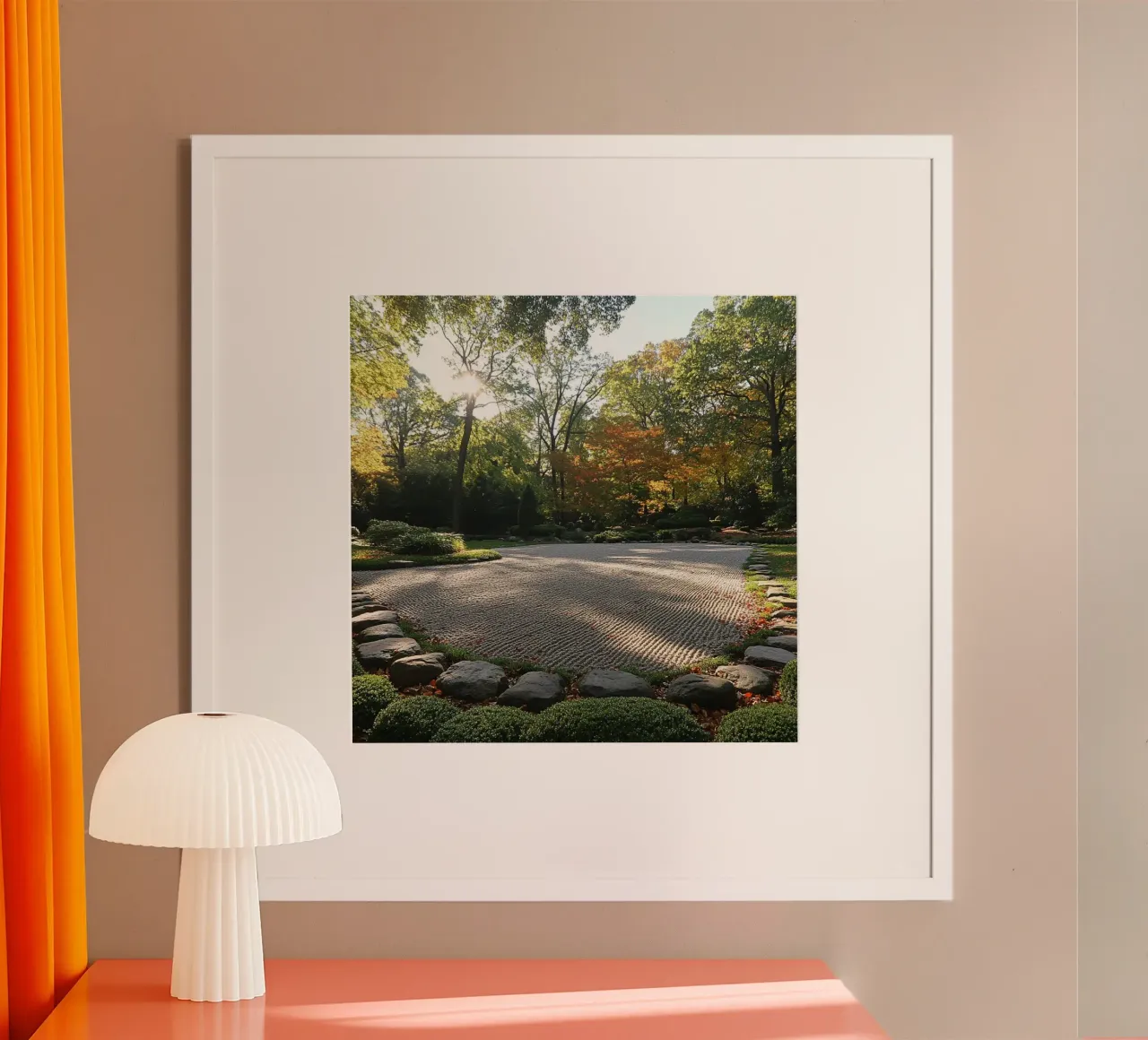 Giappone Essenza poster con telaio in alluminio da Wanderlust Vibes