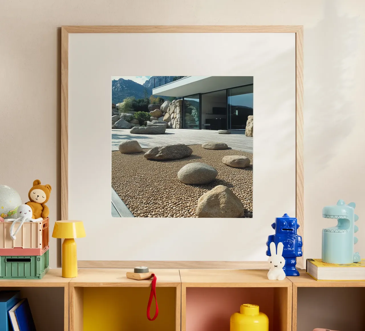 Giappone Essenza poster con telaio in alluminio da Wanderlust Vibes