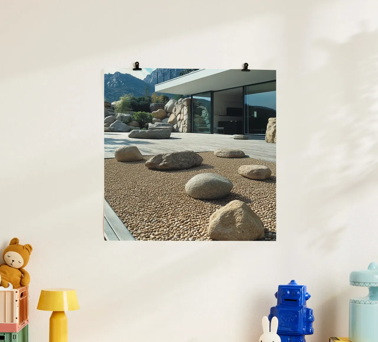 Giappone Essenza poster con telaio in alluminio da Wanderlust Vibes