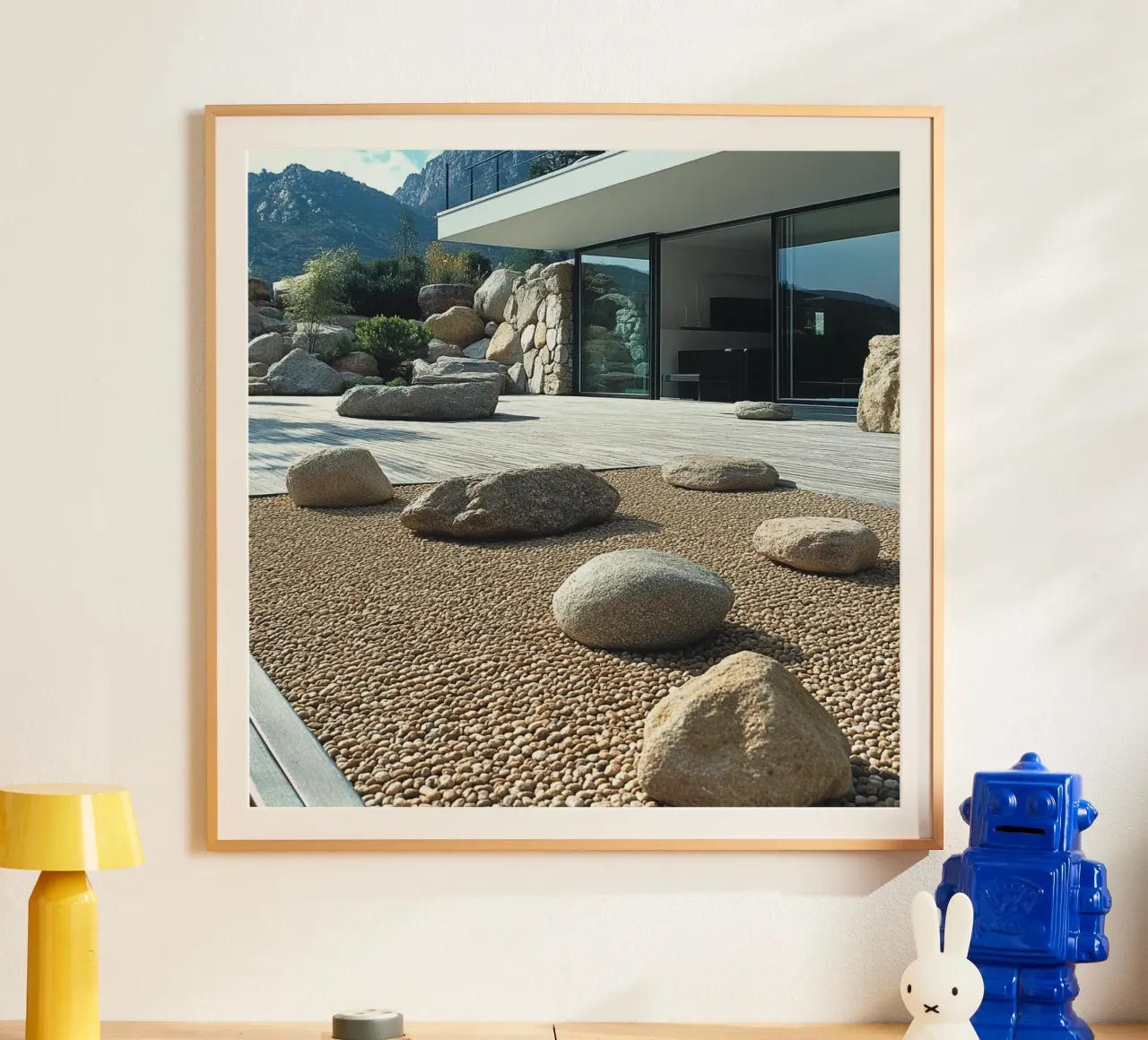 Giappone Essenza poster con telaio in alluminio da Wanderlust Vibes