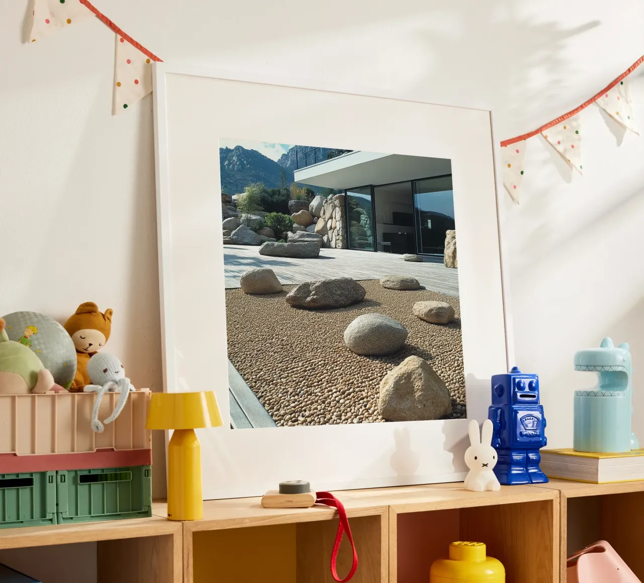 Giappone Essenza poster con telaio in alluminio da Wanderlust Vibes