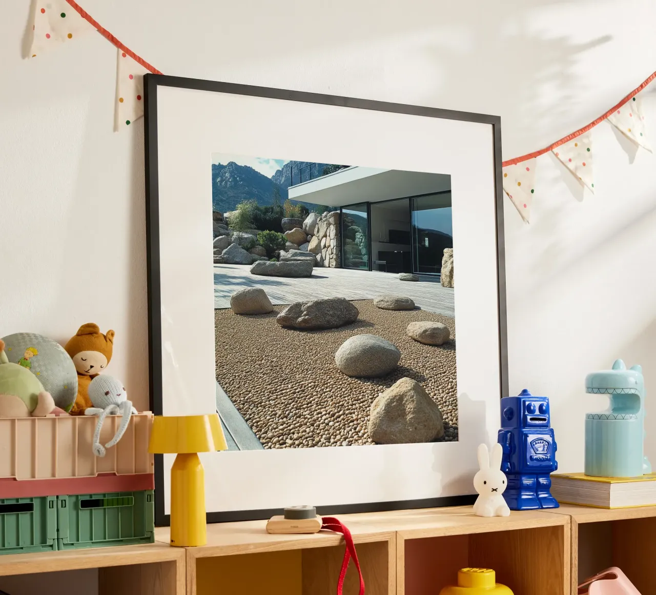 Giappone Essenza poster con telaio in alluminio da Wanderlust Vibes