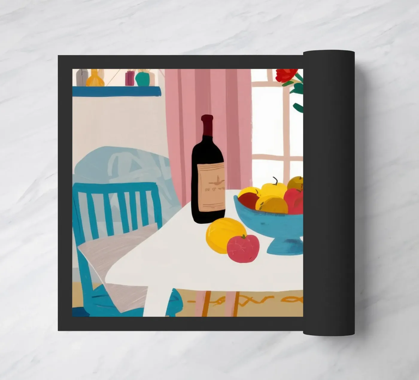 Dinner Table Flowers doormat by Hollow Years