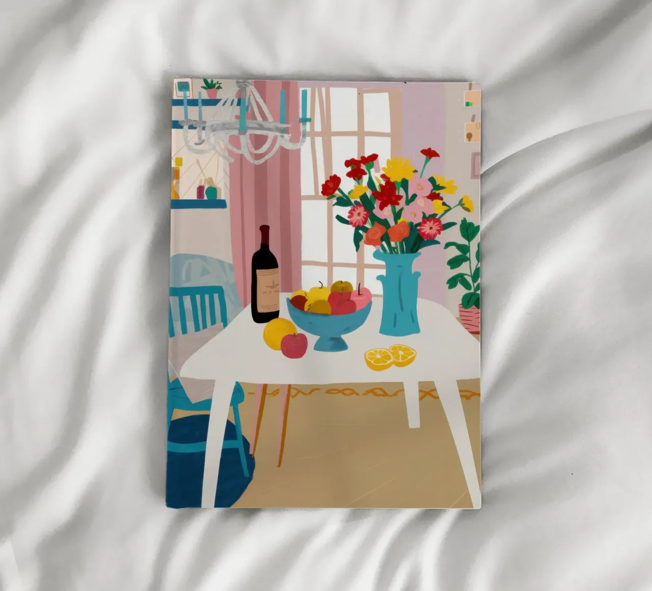 Dinner Table Flowers notebook by Hollow Years