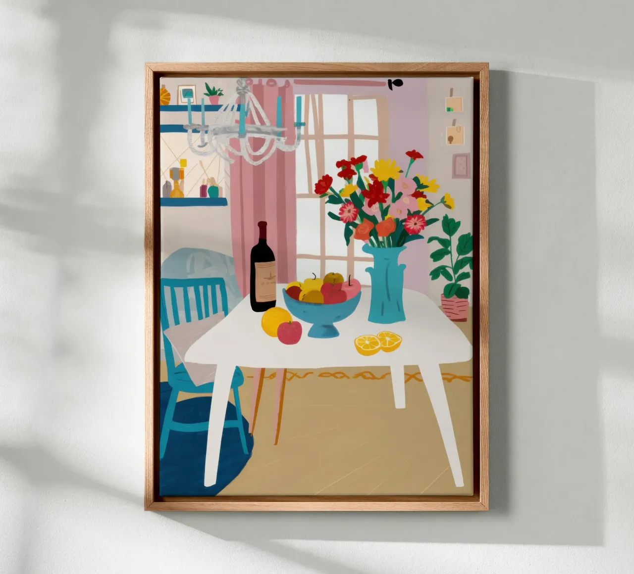 Dinner Table Flowers canvas by Hollow Years