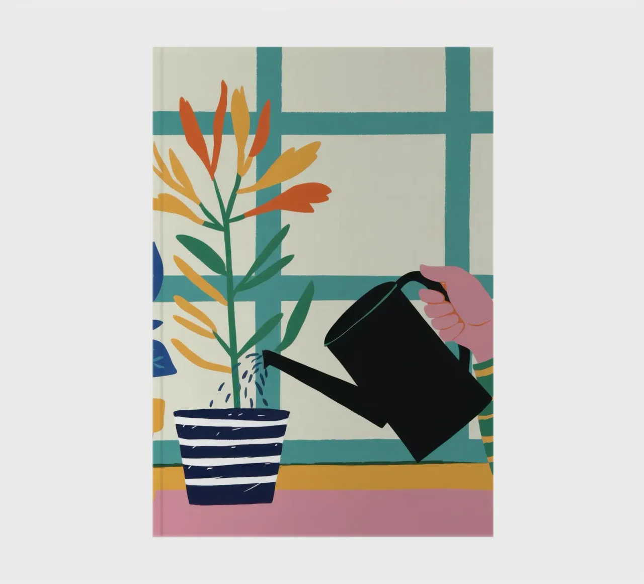 Watering a Plant notebook by Hollow Years