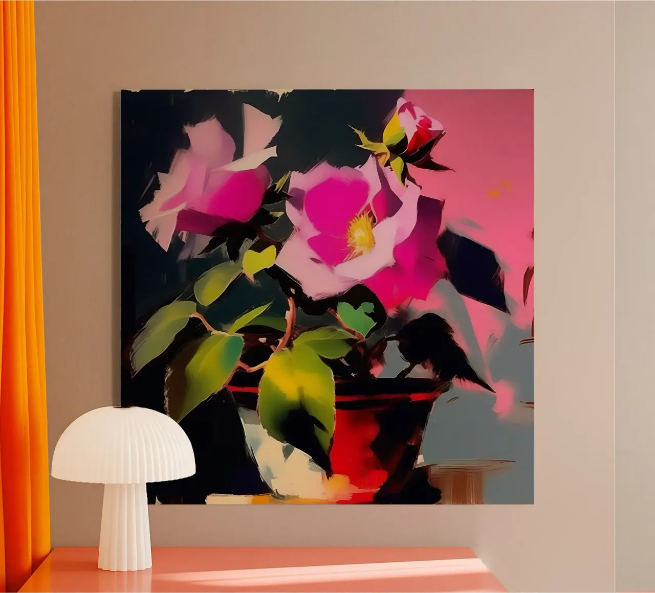 Blumen_rosa_2 plexiglass da Farb- und Blütenzauber by LK