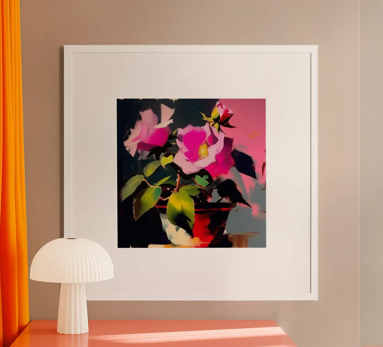 Blumen_rosa_2 poster da Farb- und Blütenzauber by LK