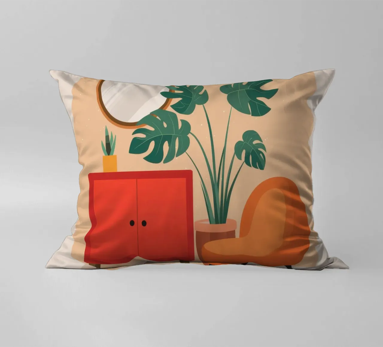 Poltrona specchio arancione cuscino da Hollow Years