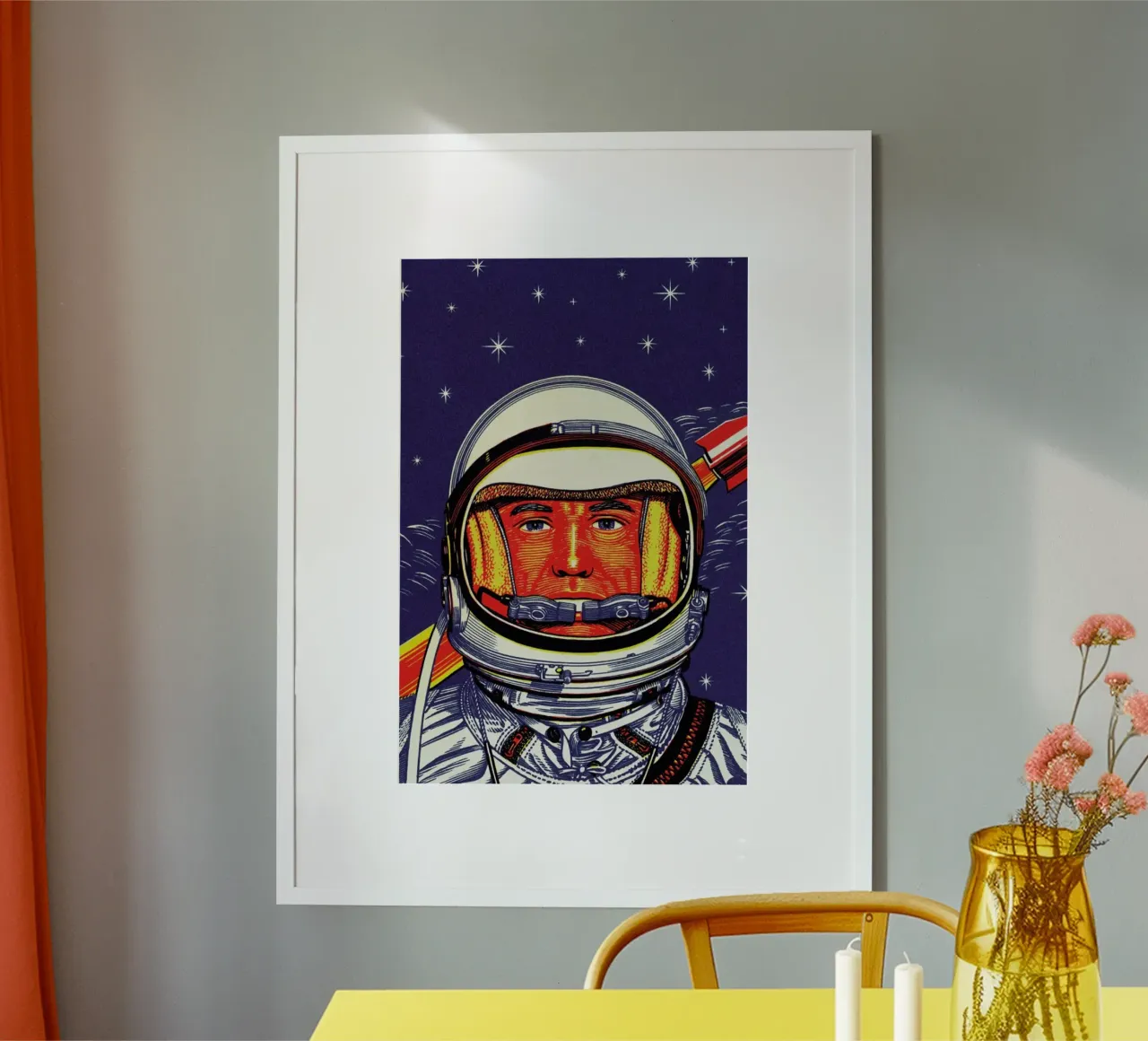Astronaut poster con telaio in legno da daylight design studio