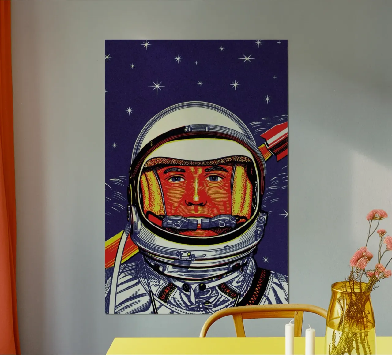 Astronaut poster con telaio in legno da daylight design studio