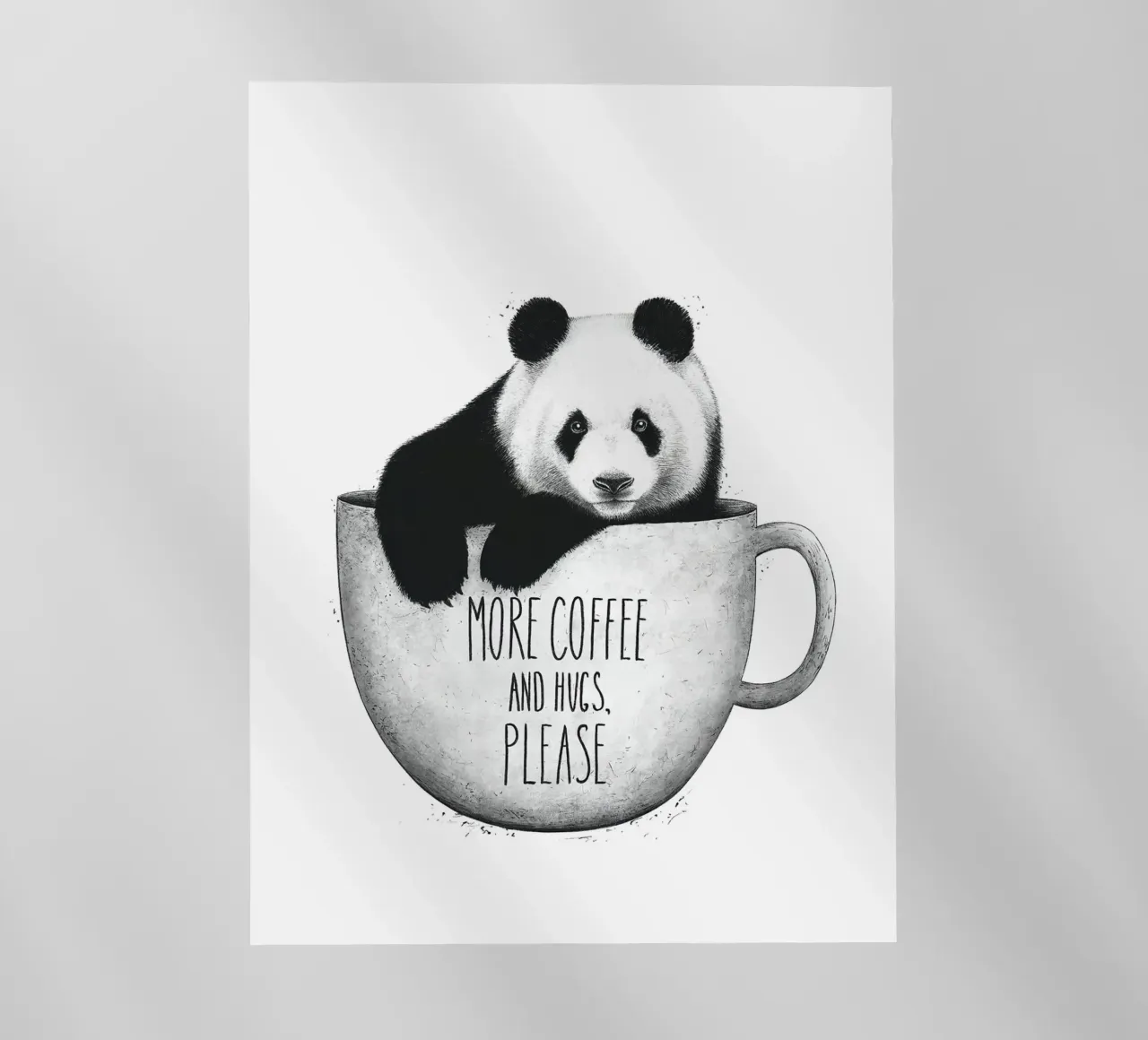 Panda With Coffee pellicola backlit da lennytravers