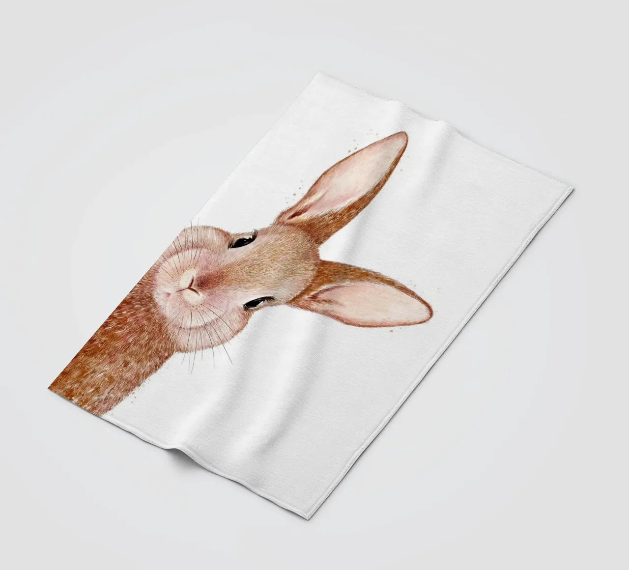 Peeping Rabbit coperta in pile da lennytravers