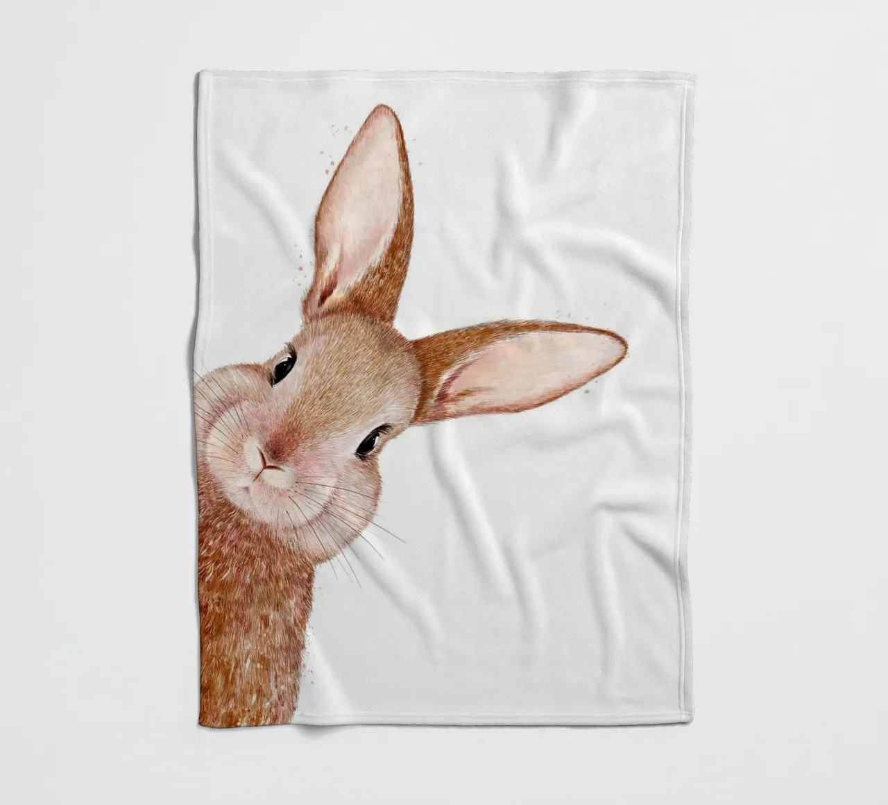 Peeping Rabbit coperta in pile da lennytravers
