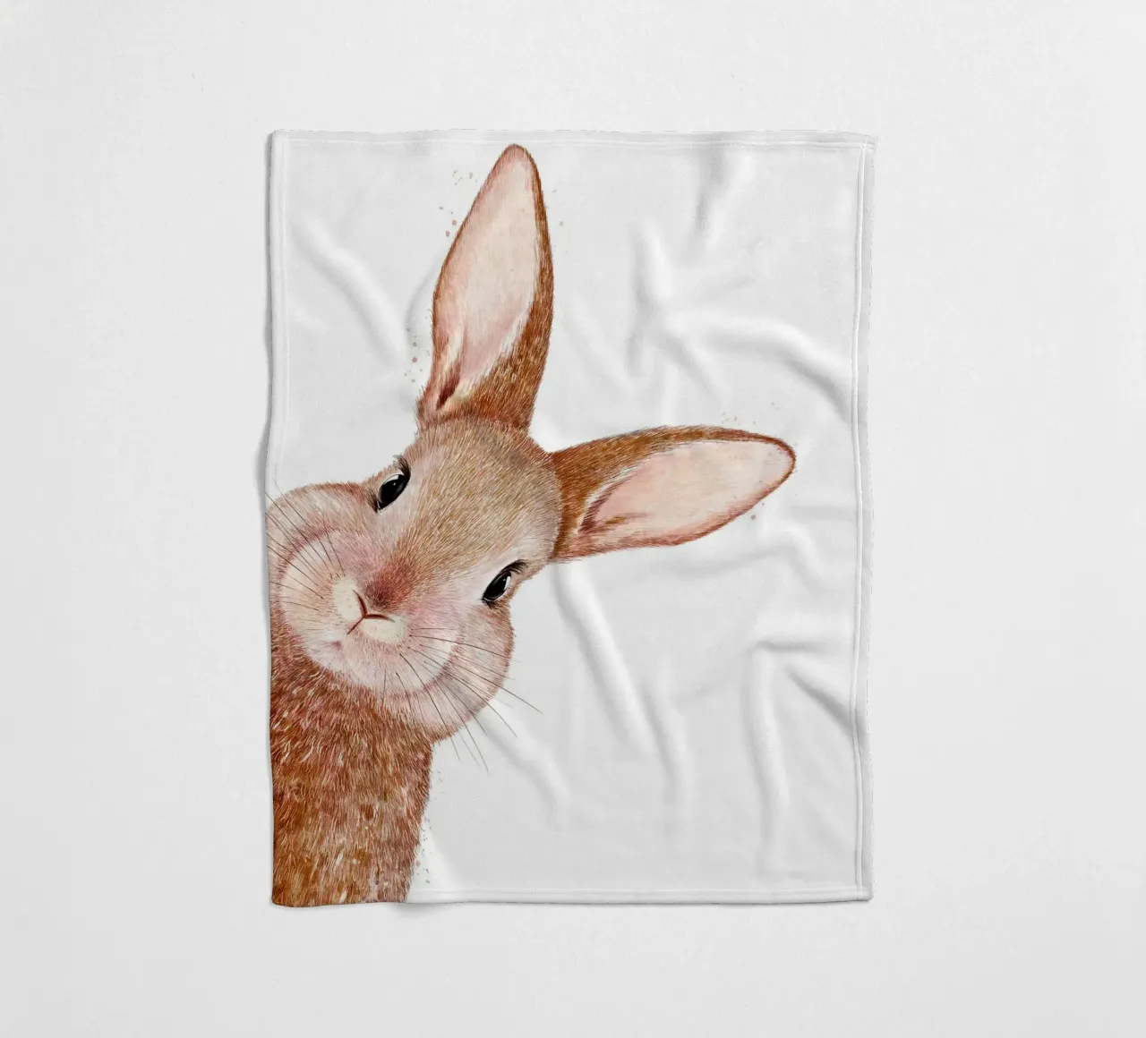 Peeping Rabbit coperta in pile da lennytravers