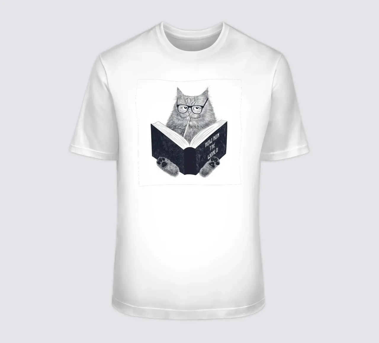 Reading Cat t-shirt da lennytravers