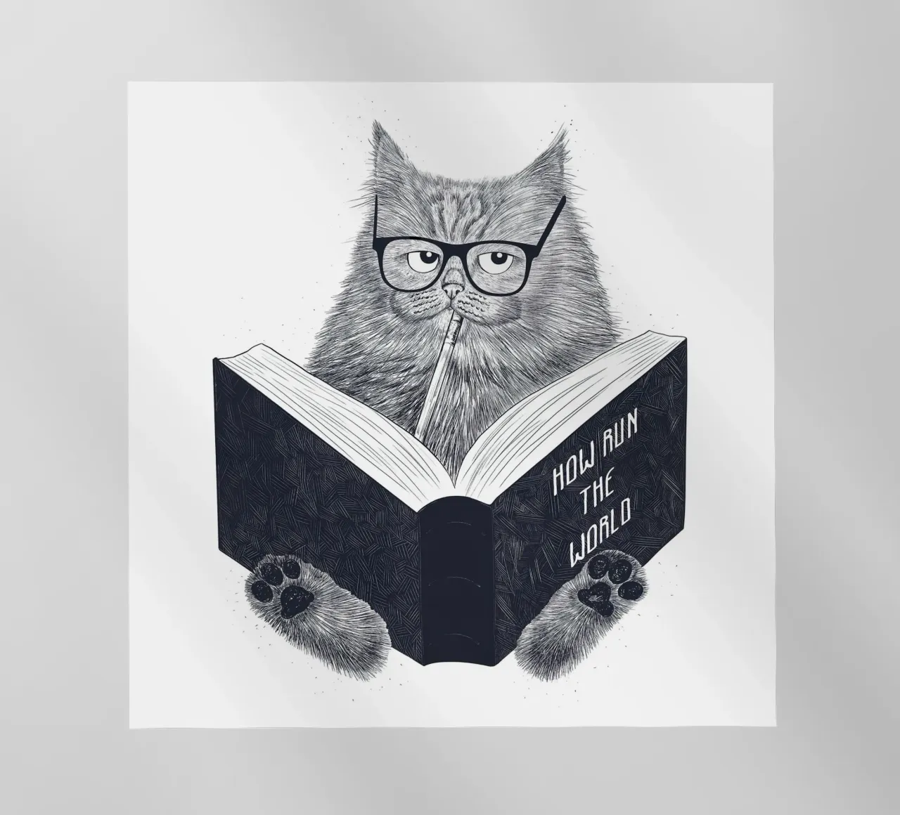 Reading Cat pellicola backlit da lennytravers