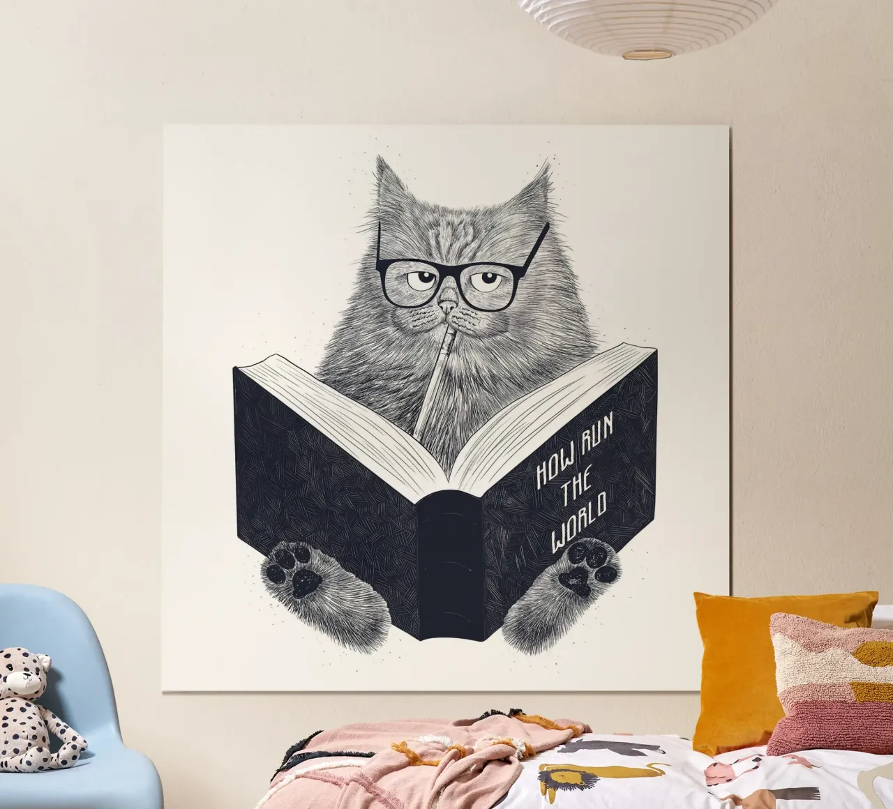 Reading Cat carta hahnemühle da lennytravers
