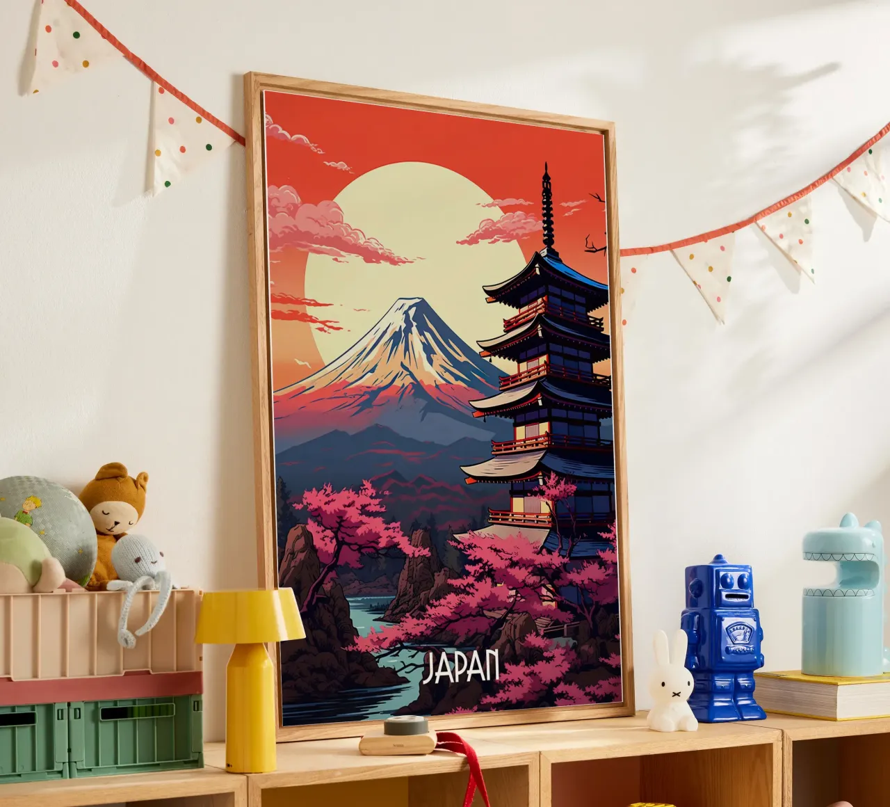 Japan Travel Poster Acryl-Glas von lawrencearmstron