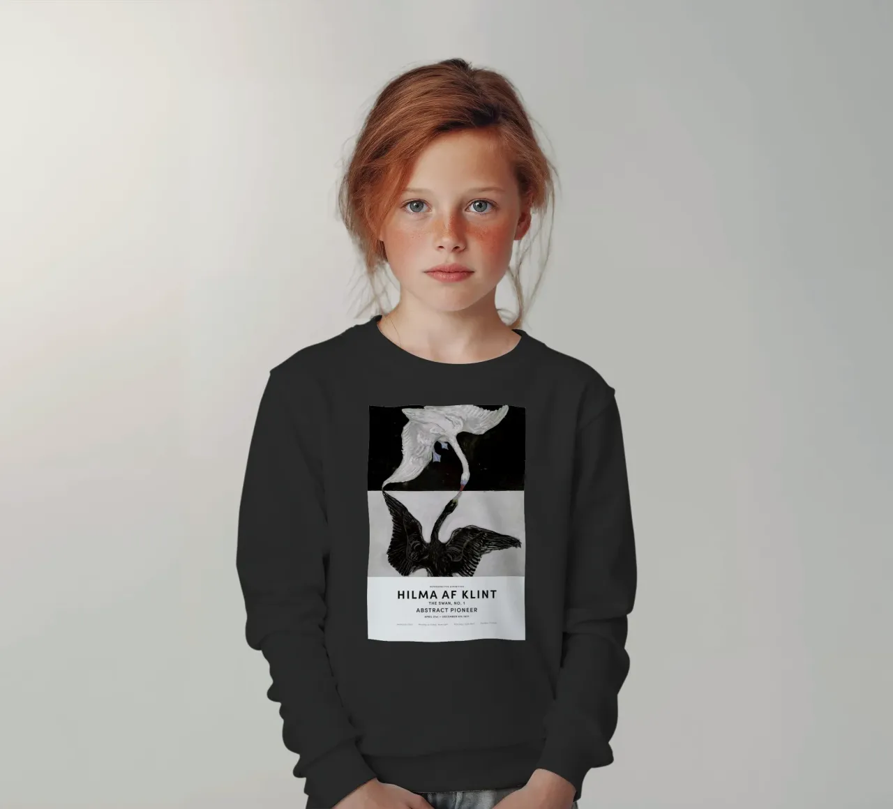 Hilma af Klint - The Swan, No. 1 II felpa bambino da Vintage by JUNIQE