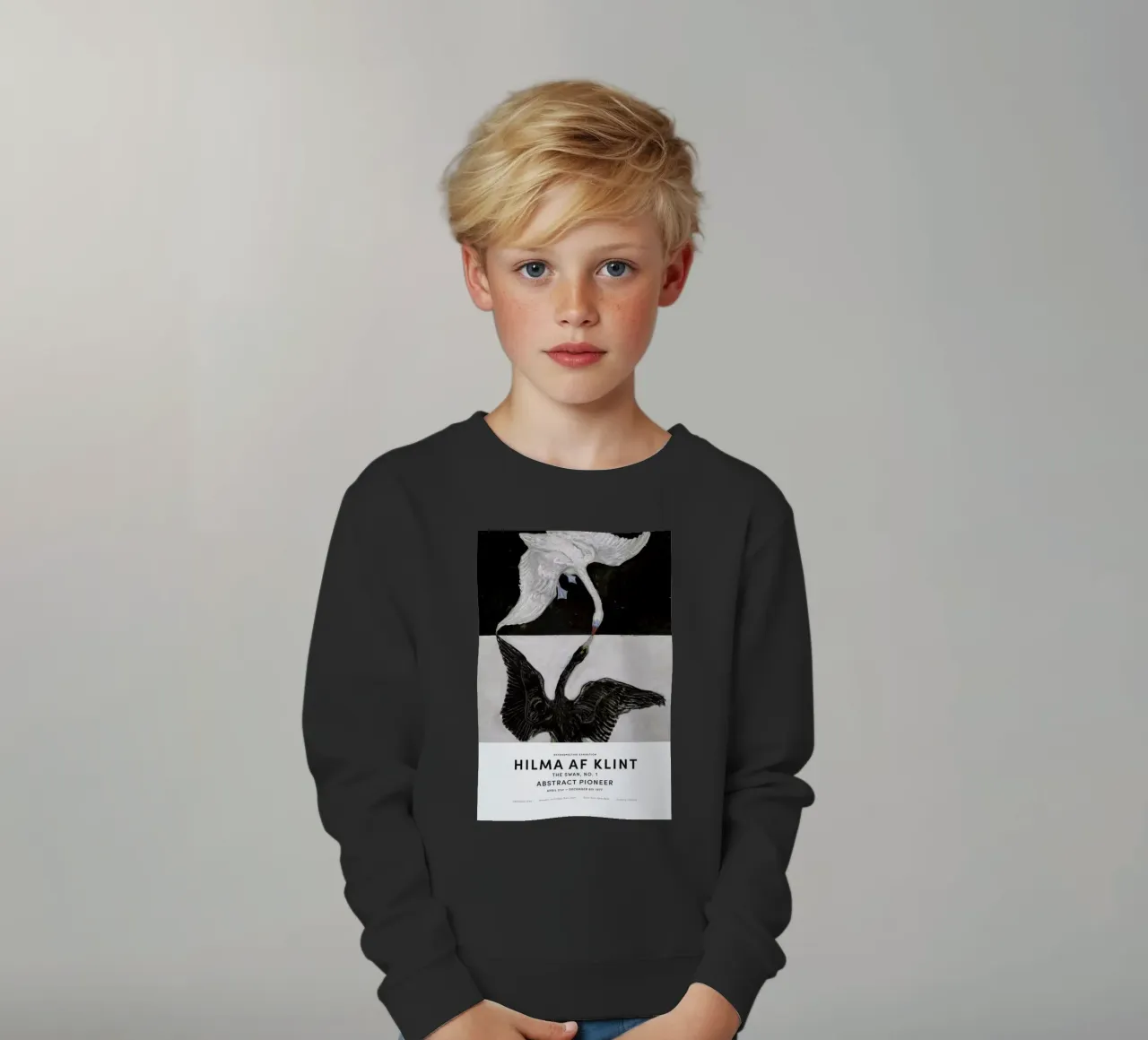 Hilma af Klint - The Swan, No. 1 II felpa bambino da Vintage by JUNIQE
