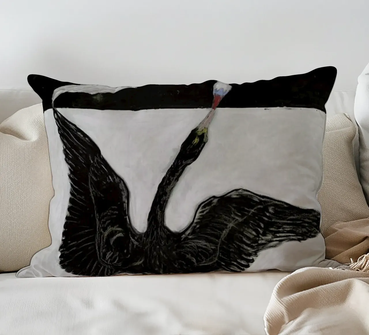Hilma af Klint - The Swan, No. 1 II cuscino da Vintage by JUNIQE