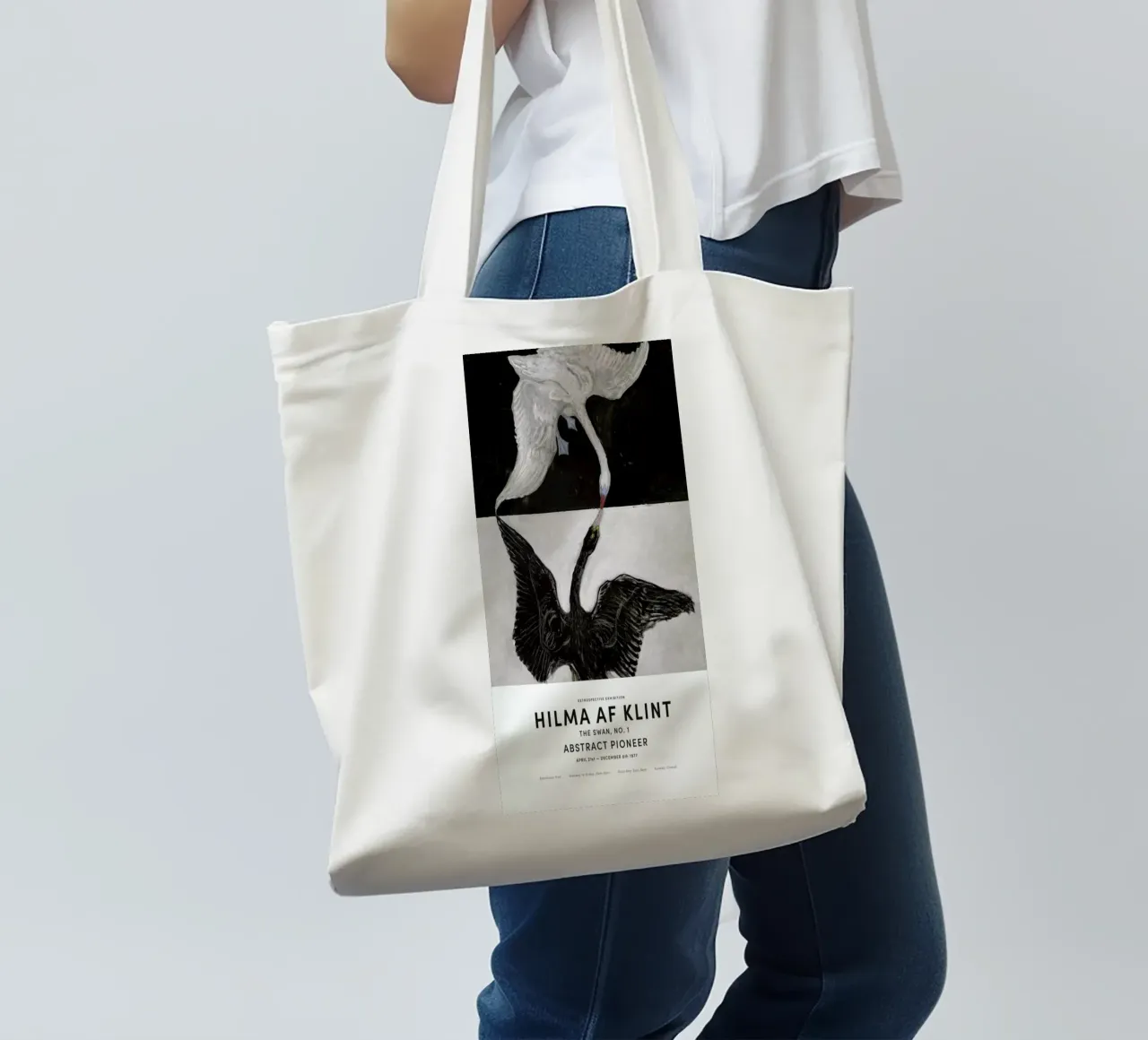 Hilma af Klint - The Swan, No. 1 II borsa in juta da Vintage by JUNIQE