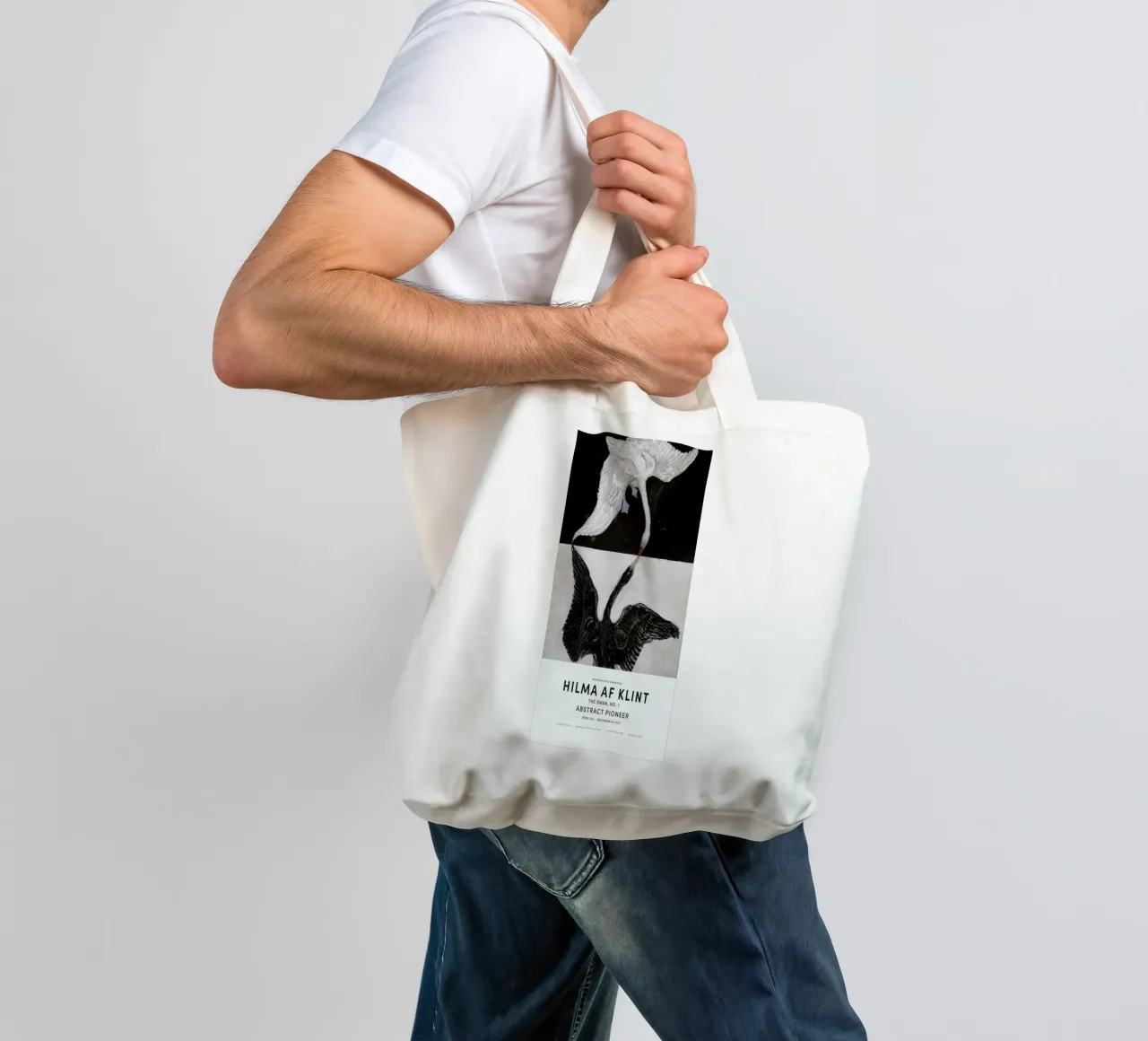 Hilma af Klint - The Swan, No. 1 II borsa in juta da Vintage by JUNIQE