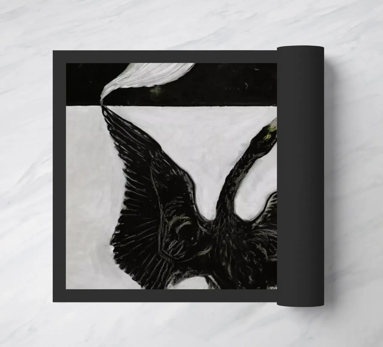 Hilma af Klint - The Swan, No. 1 II paillasson de Vintage by JUNIQE