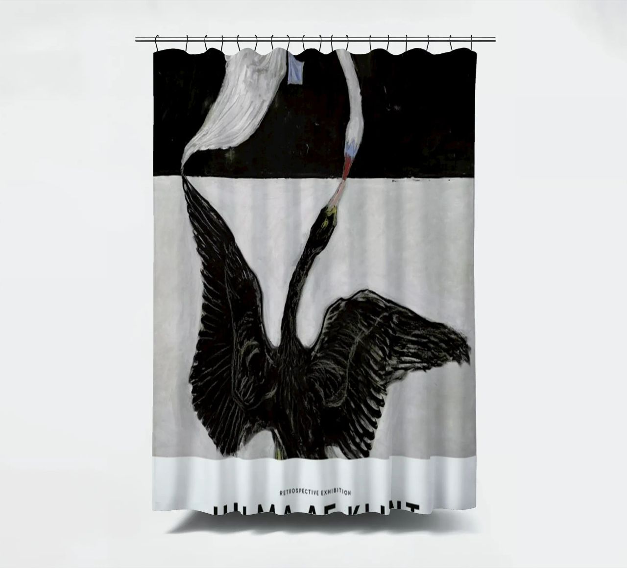 Hilma af Klint - The Swan, No. 1 II shower curtain by Vintage by JUNIQE