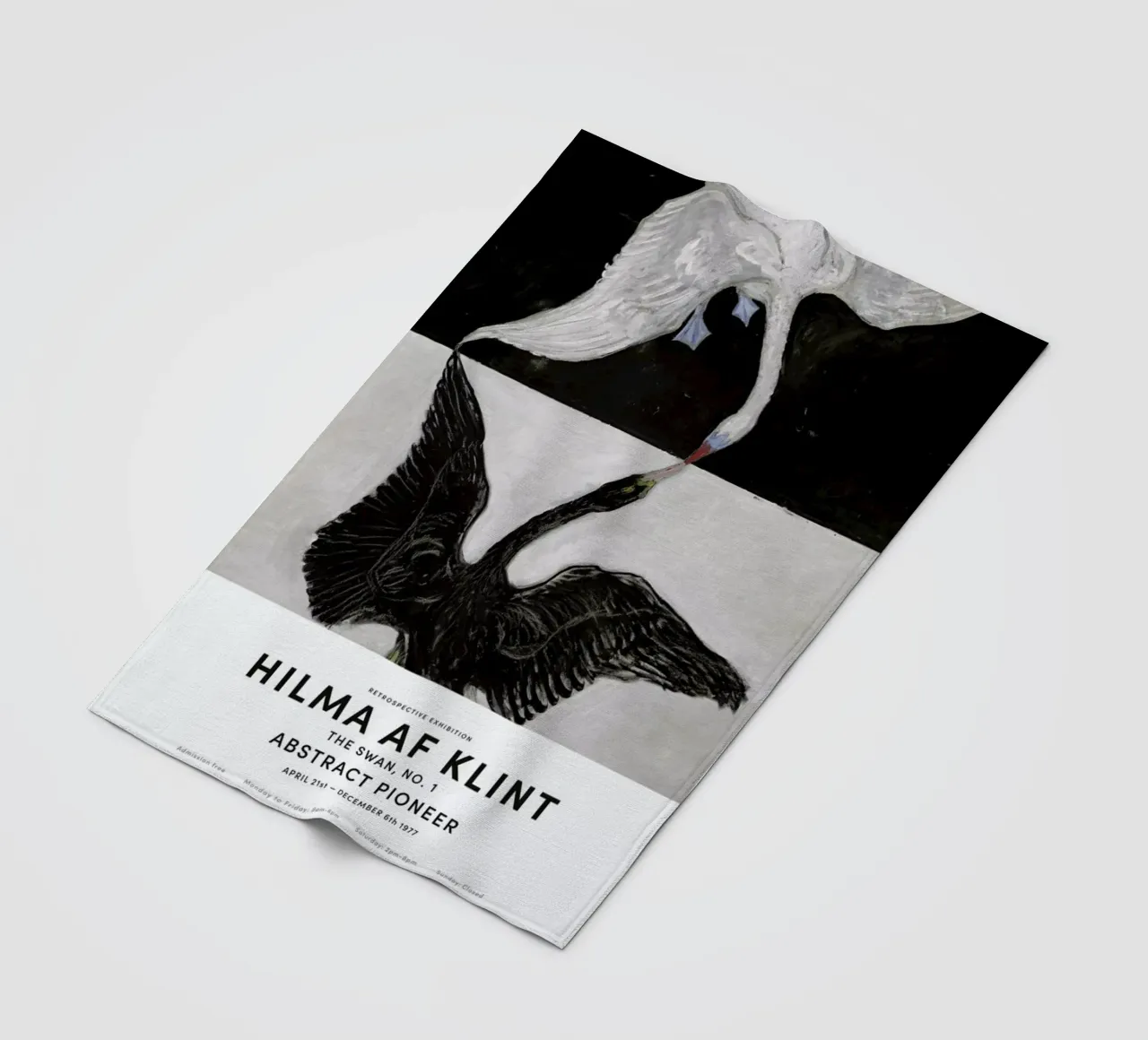 Hilma af Klint - The Swan, No. 1 II coperta in pile da Vintage by JUNIQE