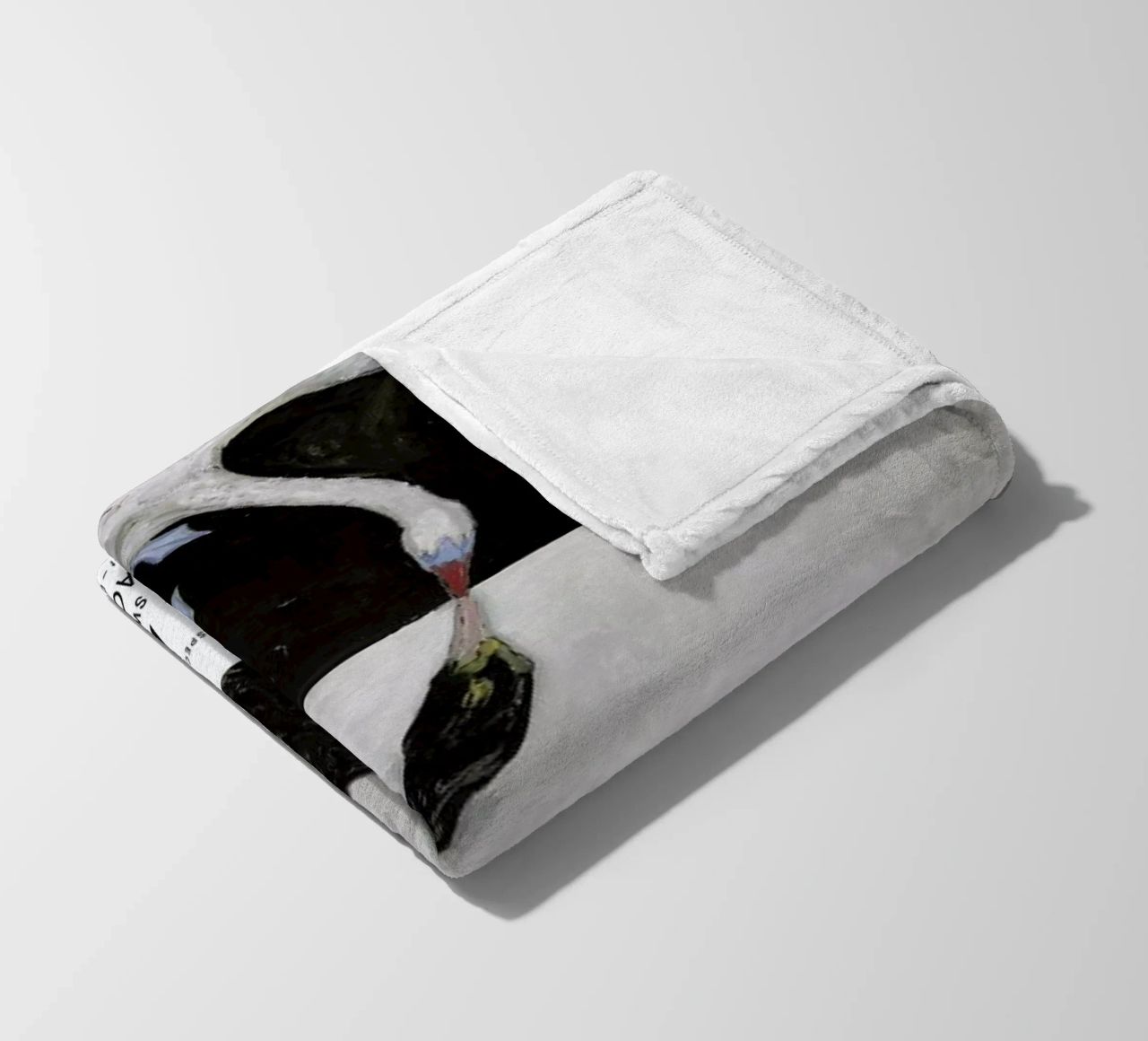 Hilma af Klint - The Swan, No. 1 II fleece blanket by Vintage by JUNIQE