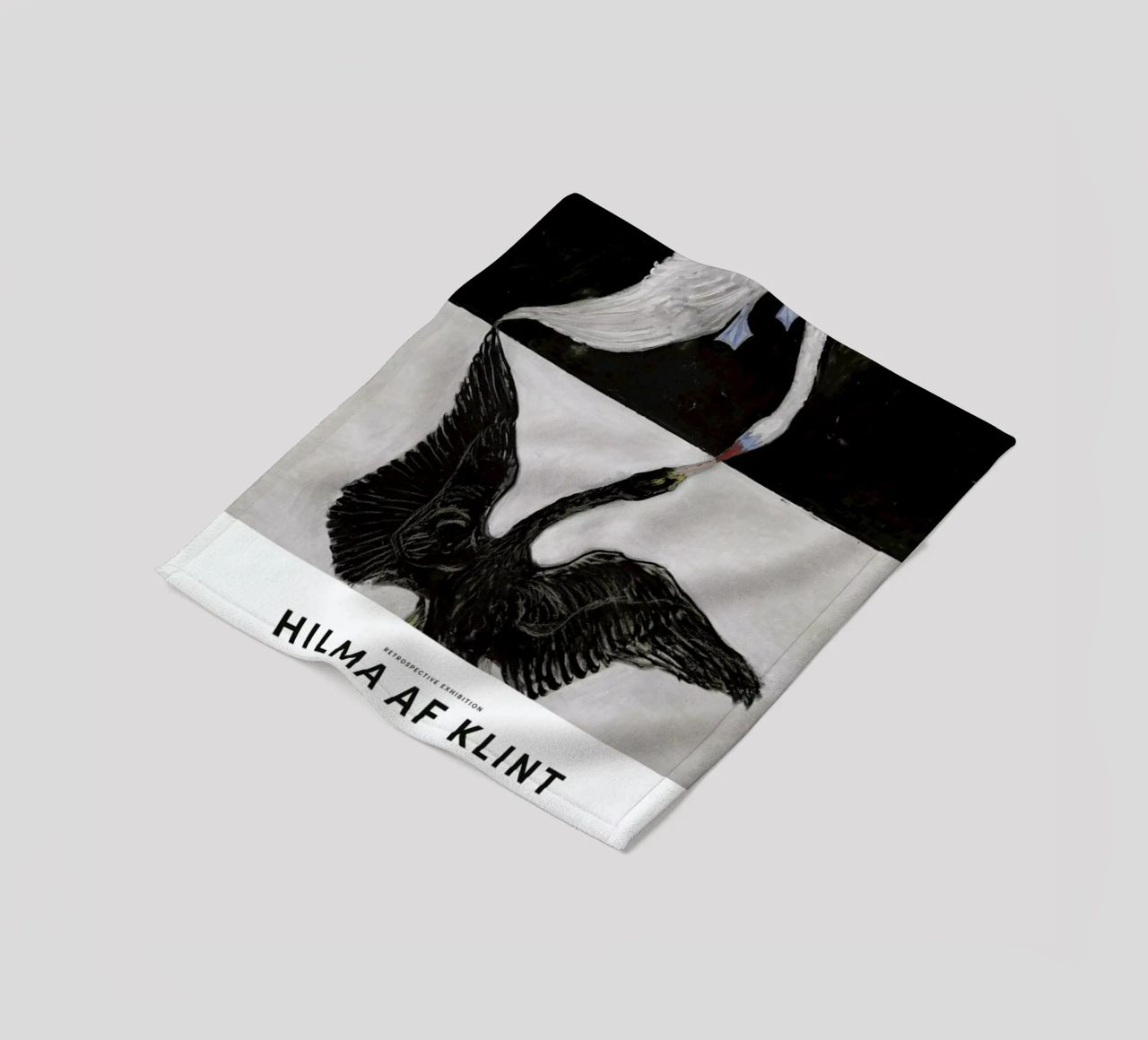 Hilma af Klint - The Swan, No. 1 II fleece blanket by Vintage by JUNIQE