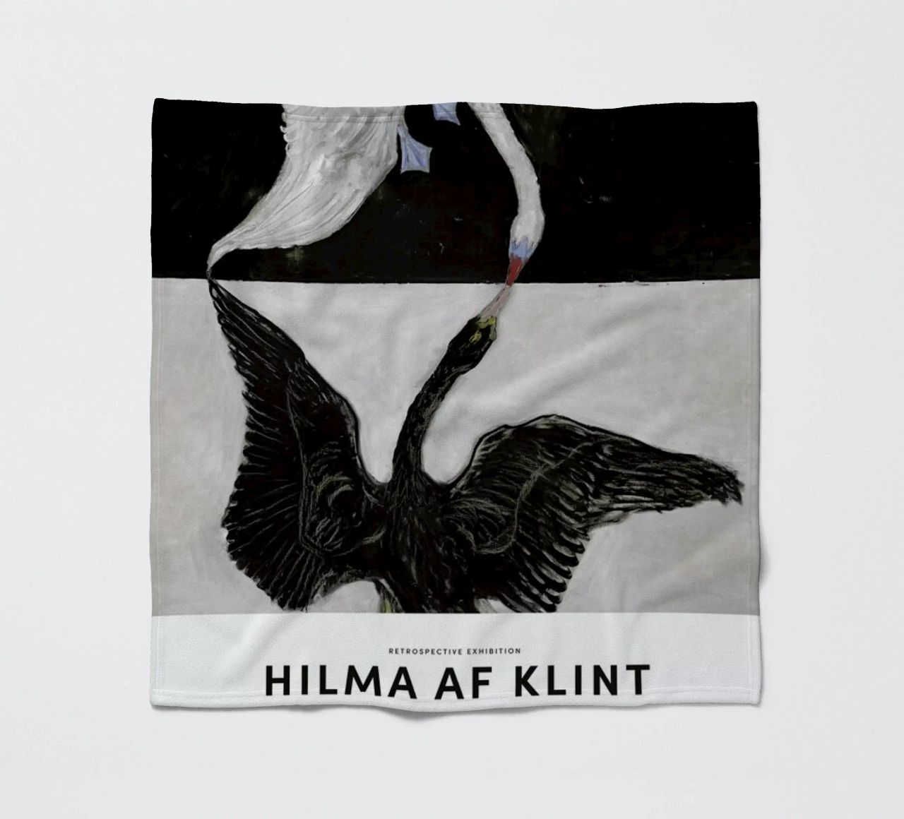Hilma af Klint - The Swan, No. 1 II fleece blanket by Vintage by JUNIQE