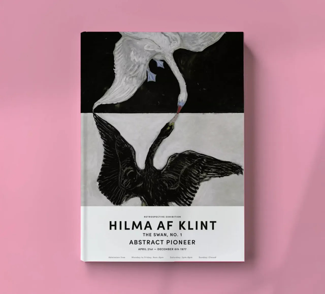 Hilma af Klint - The Swan, No. 1 II notebook by Vintage by JUNIQE