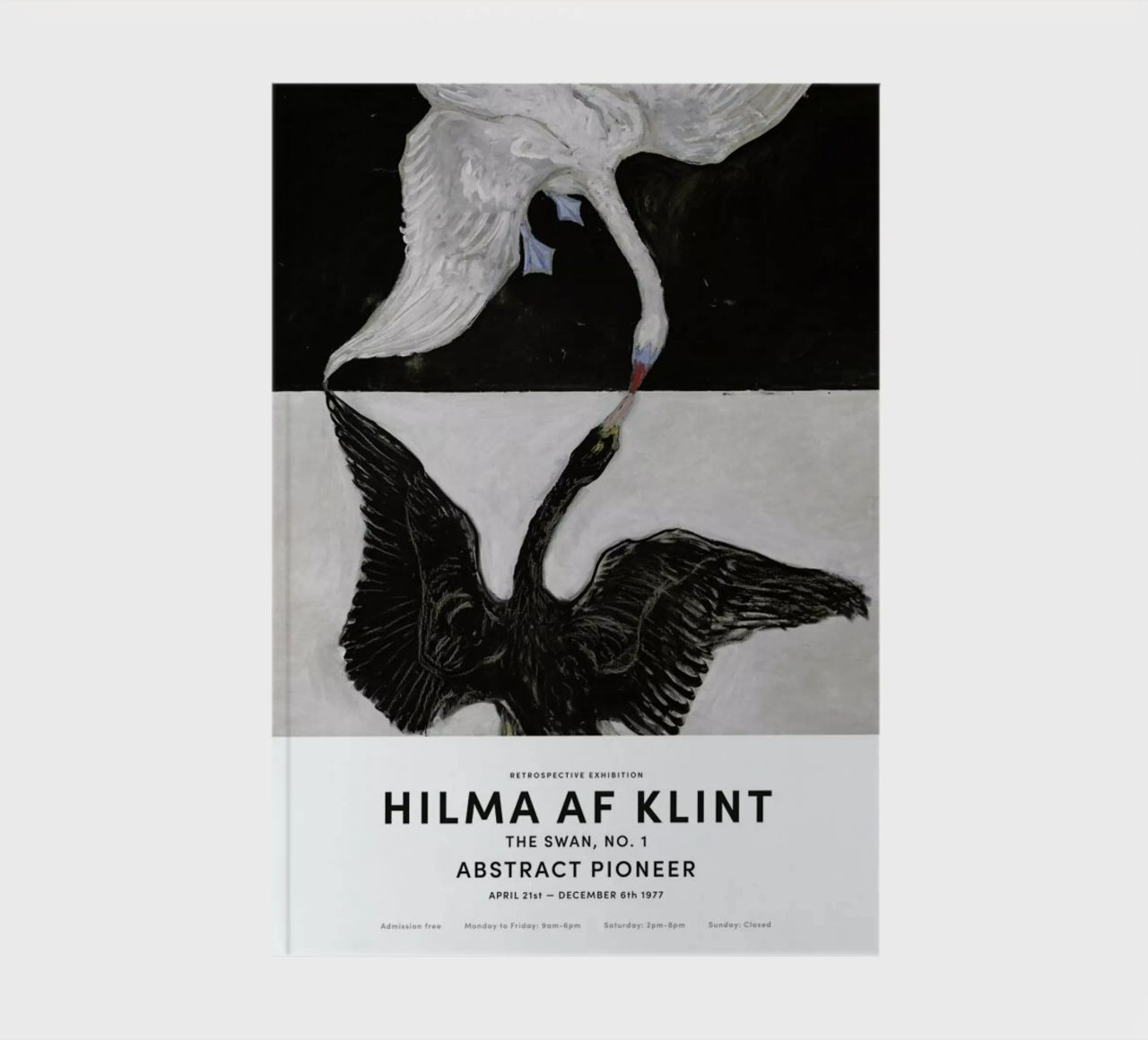 Hilma af Klint - The Swan, No. 1 II notebook by Vintage by JUNIQE