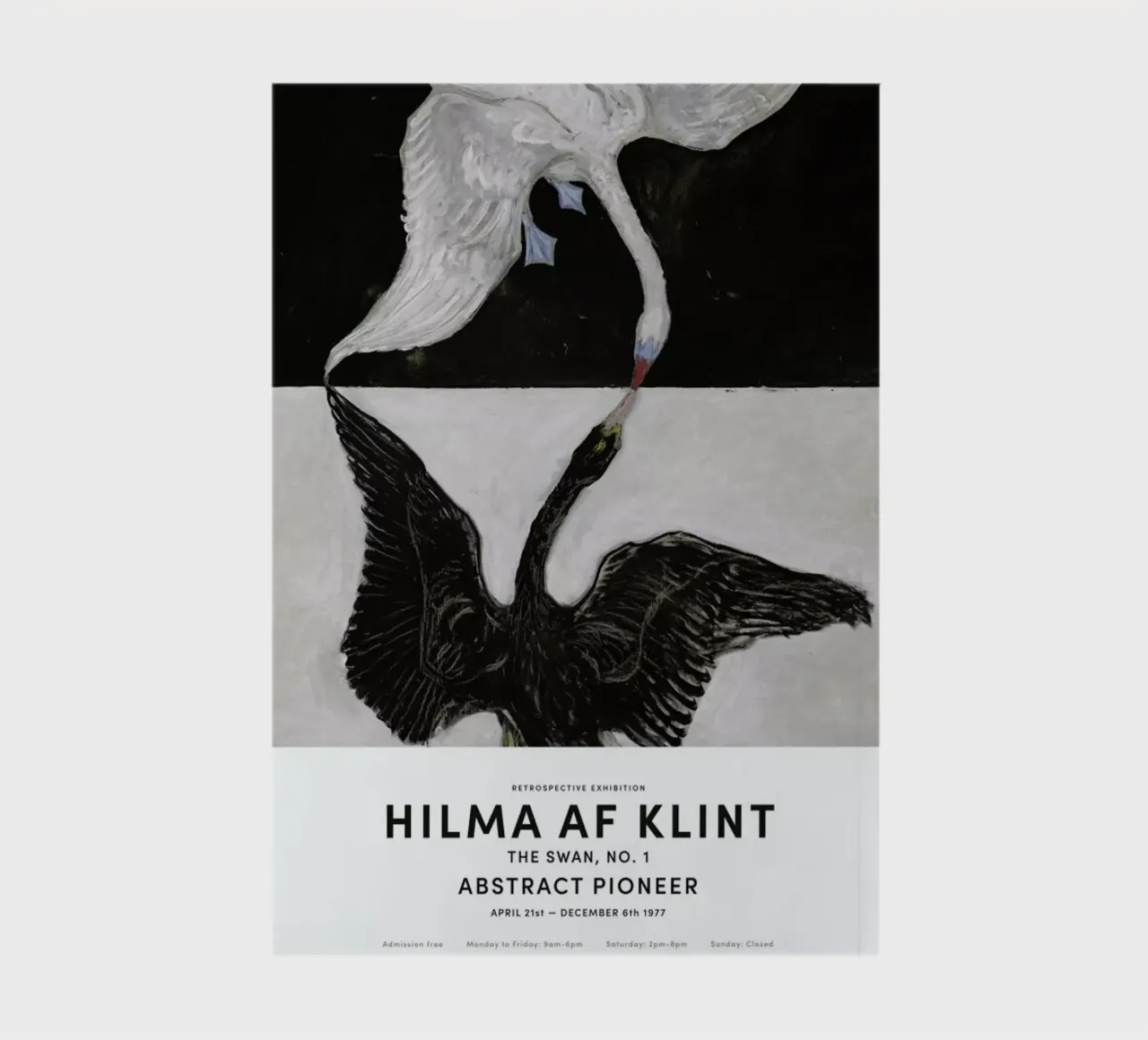 Hilma af Klint - The Swan, No. 1 II carnet de notes de Vintage by JUNIQE