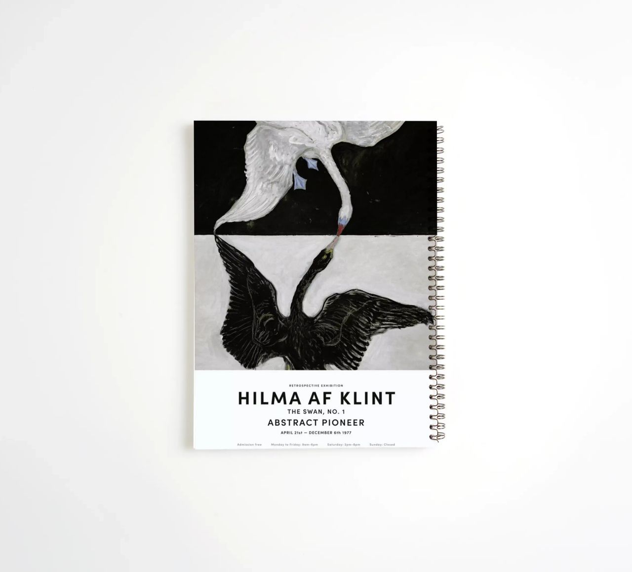 Hilma af Klint - The Swan, No. 1 II spiral notebook by Vintage by JUNIQE