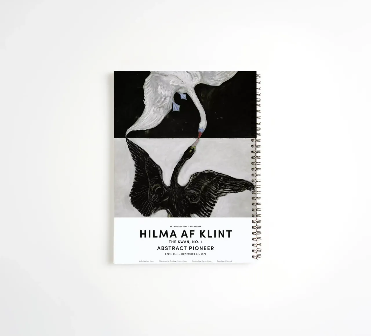 Hilma af Klint - The Swan, No. 1 II carnet à spirale de Vintage by JUNIQE