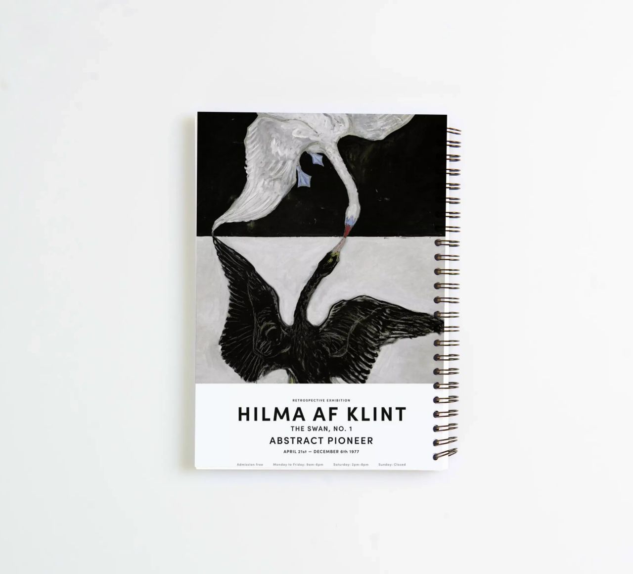 Hilma af Klint - The Swan, No. 1 II spiral notebook by Vintage by JUNIQE