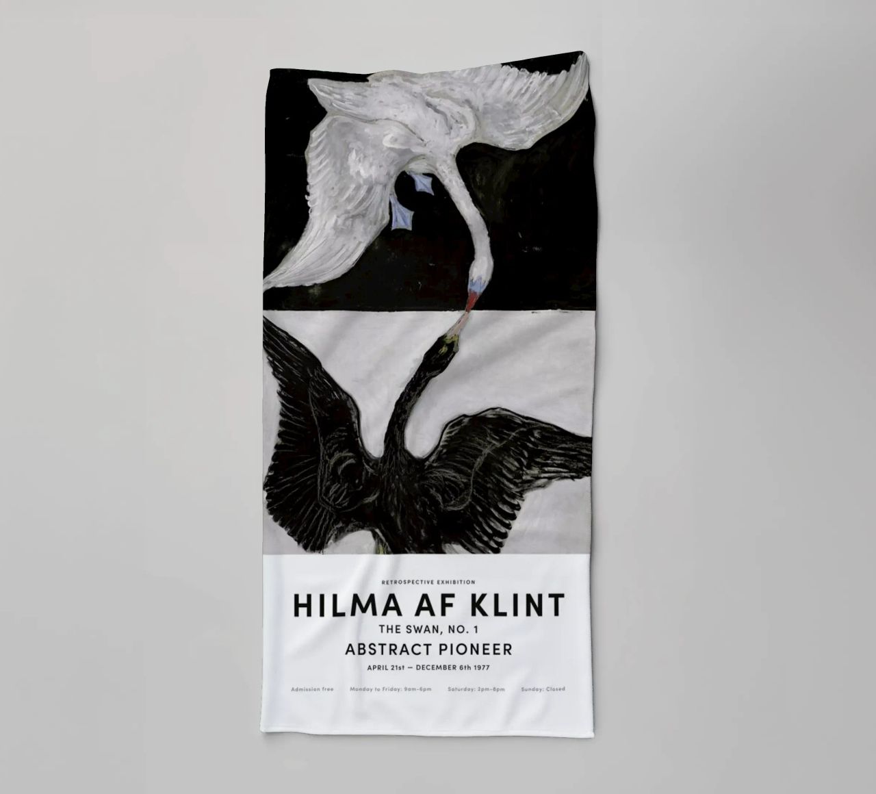 Hilma af Klint - The Swan, No. 1 II towel by Vintage by JUNIQE