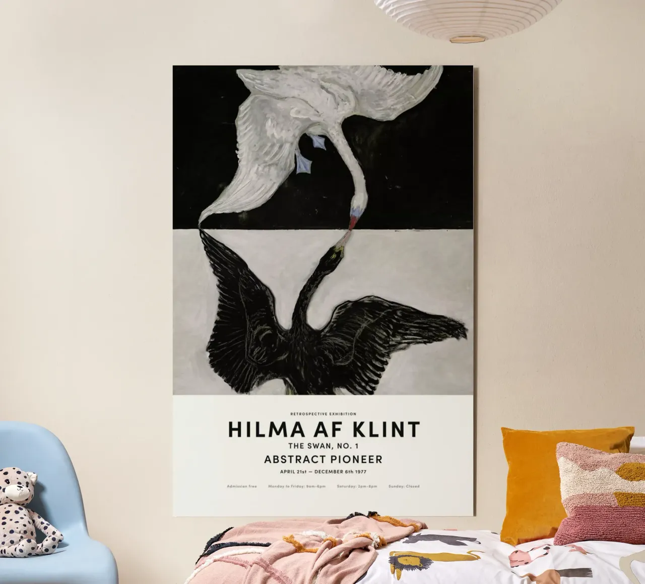 Hilma af Klint - The Swan, No. 1 II pannello forex da Vintage by JUNIQE