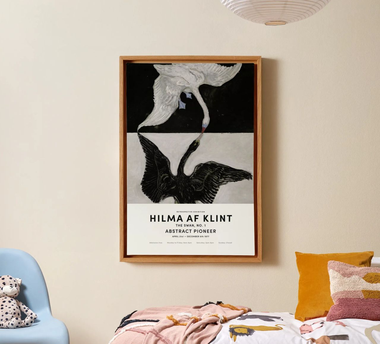 Hilma af Klint - The Swan, No. 1 II tela da Vintage by JUNIQE