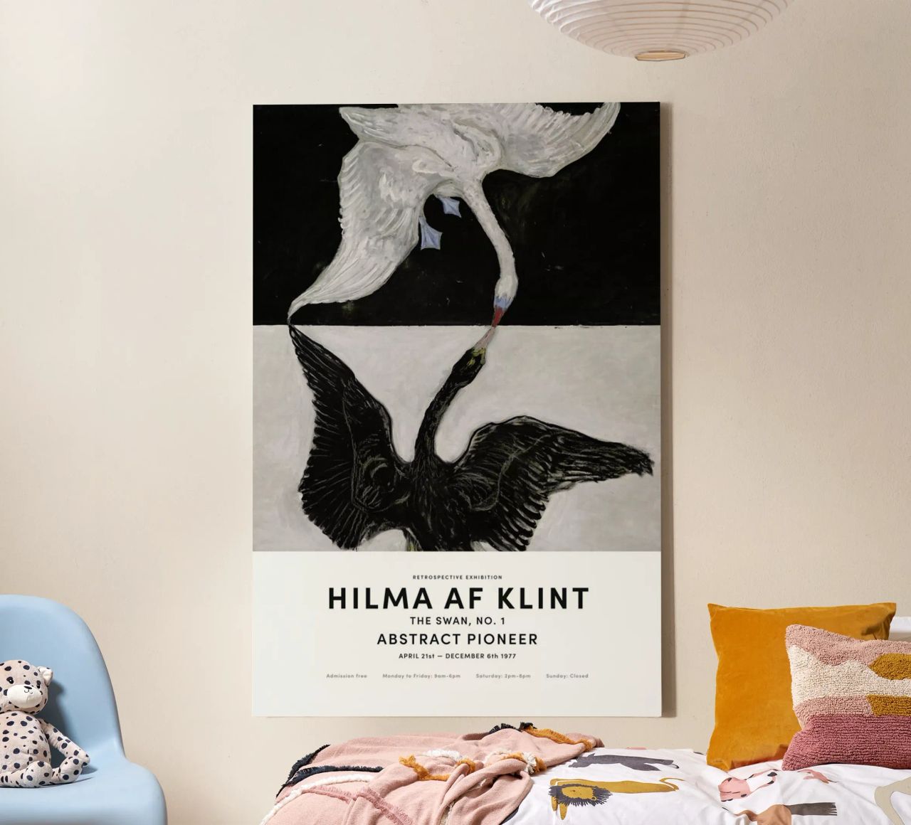Hilma af Klint - The Swan, No. 1 II tela da Vintage by JUNIQE