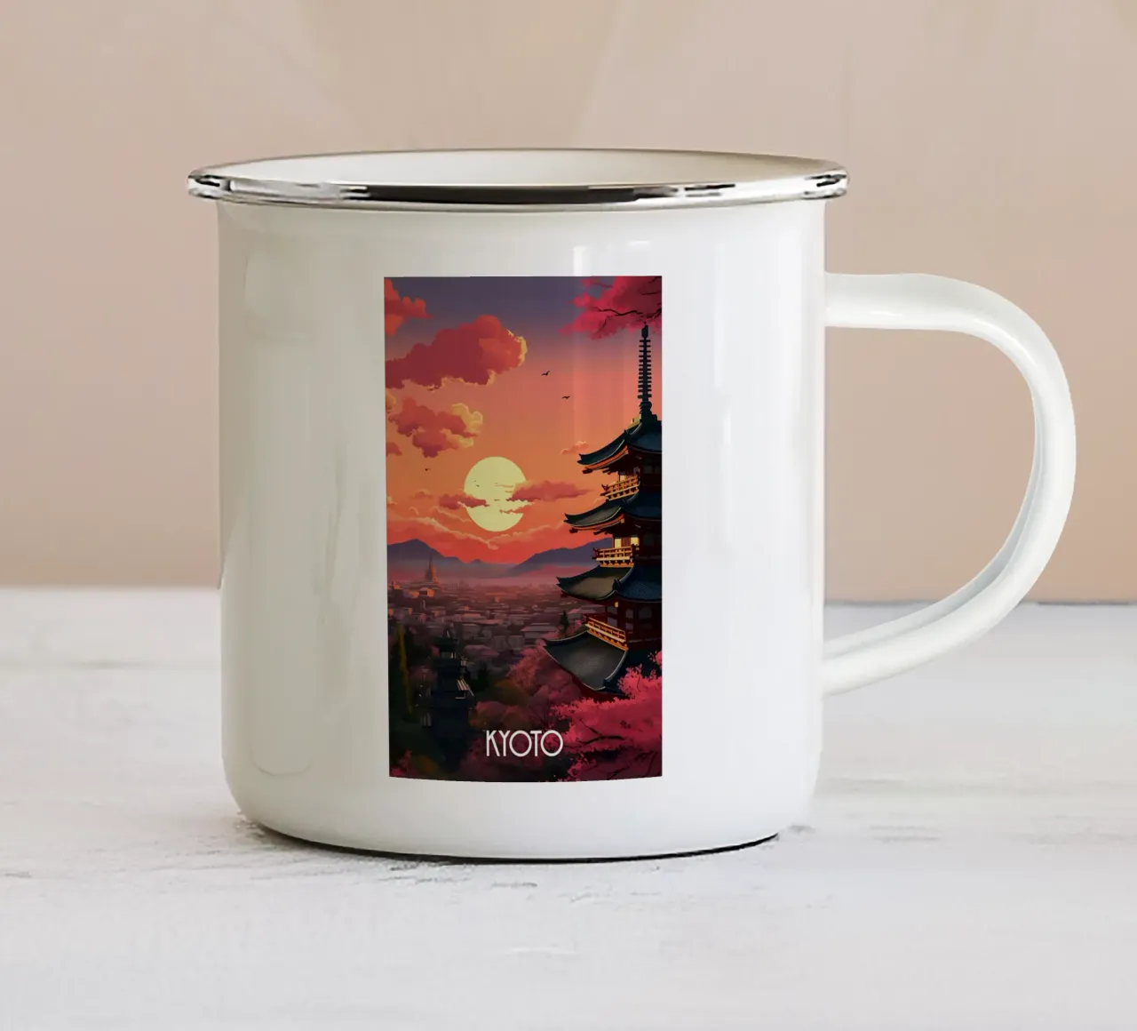 Kyoto Travel Art tazza in smalto da lawrencearmstron